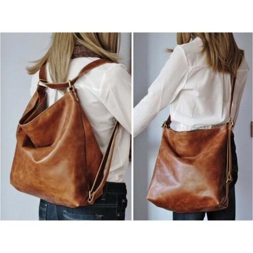 2021 Simple Casual Crossbody Shoulder Bags Vintage Brown Shopping Bags