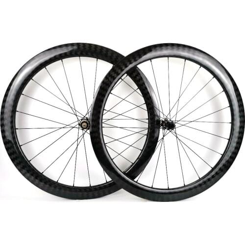 700C 50mm depth Road disc brake carbon wheels 25mm width bike clincher/tubular carbon wheelset with 12k twill glossy finish