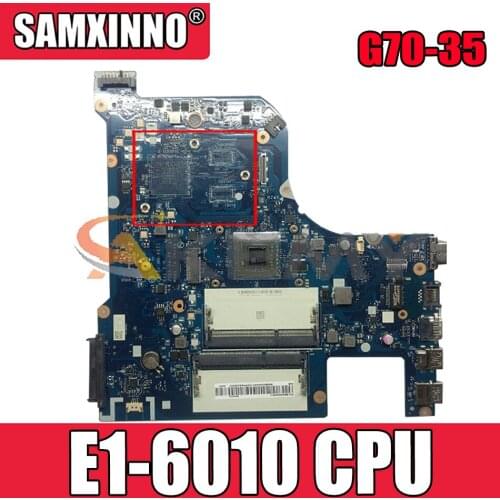 Akemy CG70A NM-A671 Motherboard For Lenovo G70-35 Laptop Motherboard CPU E1-6010 DDR3 100% Test