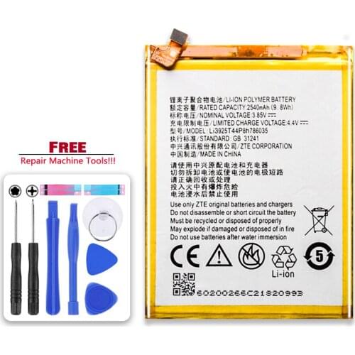 Battery Li3925T44P8h786035 2540mAh For ZTE Blade V7 Z10 BA910 A910 A512 A506 Xiaoxian 4 BV0701 V7 Plus BV Mobile Phone