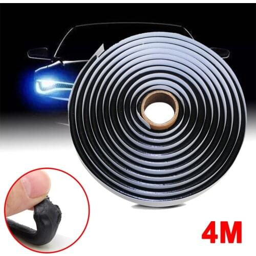 Black 4M Butyl Rubber Glue Sealant Car Truck Headlight LED Retrofit Reseal Strip