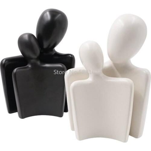 New Nordic Modern Handicraft Decoration Living Room Artist Home Decoration Creative Ceramic Figure Vase