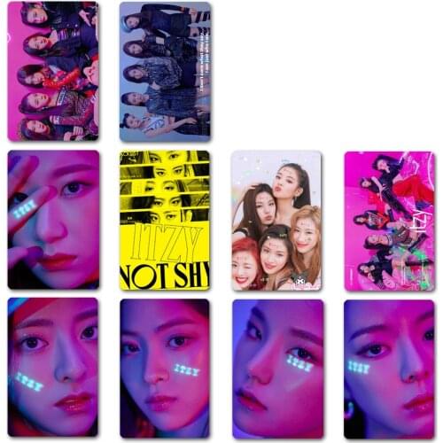 KPOP ITZY YEJI LIA RYUJIN YUNA CHAER YEONG Crystal Card Sticker Bus Card Bank Card Sticker MIDZY Peripheral IT'z ME Fans Gilfs