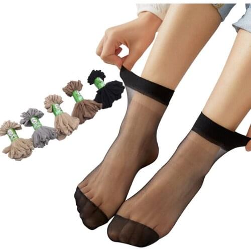 10pcs High Quality Women Socks Crystal Spring Summer Socks Breathable Soft Cotton Bottom Wicking Slip-resistant Short Sock