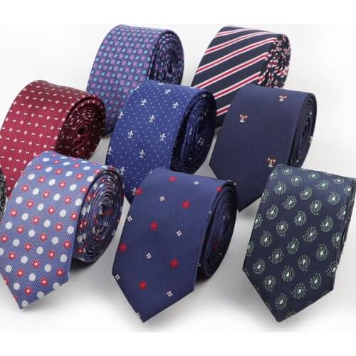 New Formal Ties For Men business wedding tie Stripe Designer 6cm Jacquard Necktie Accessories Daily Wear Cravat