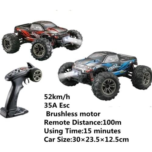 Upgrade 1:16 RC Drift Car Brushless Motor ESC 4WD 52km/h High-speed Buggy Monster Truck anti-Vibration Drift Racing Toy