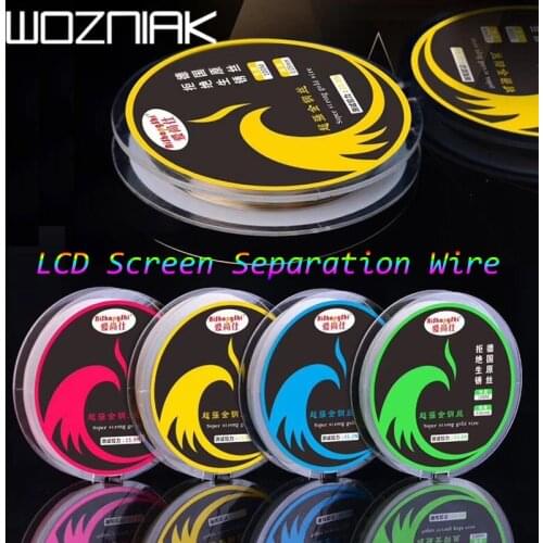 0.04-0.08mm LCD Screen Separation Wire 100m Cutting Line Diamond Wire for iPhone Samsung Mobile Phone Repair Tools