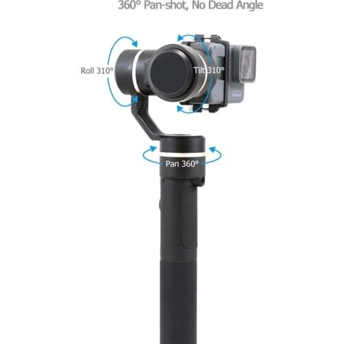 Feiyu G5 360 Degree Coverage Splashproof 3-axis handhel Gimbal DSLR camera Stabilizer For GoPro HERO5 4 3 3+/for smartphone