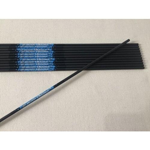 12pcs Archery pure carbon arrow shaft spine500/600/700 ID4.2mm for DIY Recurve bow hunting shooting