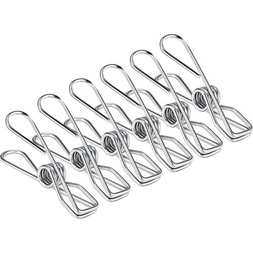 65x14mm Stainless Steel Clips Clothes Pins Pegs Holders Clothing Clamps Sealing Clip Household Clothespin Clips for Hangers
