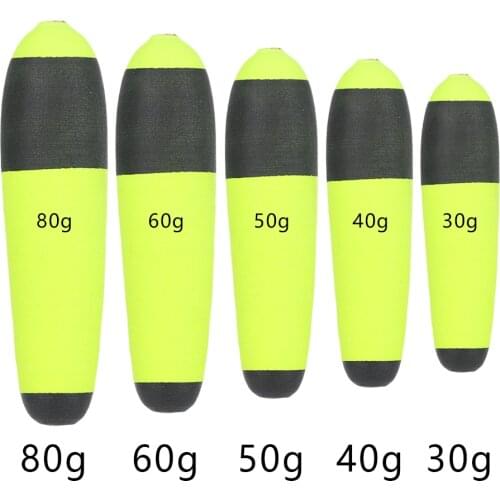 1Pcs Plastic Buoyancy Eva Foam Fishing Float Led Inline Bobbers Floating Cat Fish Pike Camping Fishing Accessories Equipment