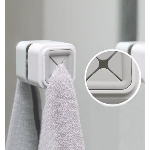 1PC Towel Holder Sucker Washing Cloth Hanger Rack Towel Holder Convenient Wall Window Kitchen Storage Bathroom Tool Storage