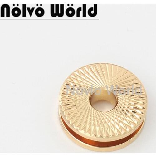 10-50 pieces gold color 5mm high quality grommet solid casting for fashion bags belts round eyelets in screw bag accessories