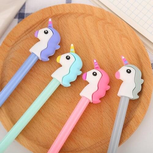 40 pcs Cute Cartoon Unicorn Chinese Pen Creative Student Fresh Water Office Signature Pen kawaii school supplies