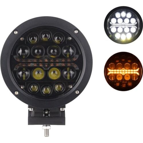 7Inch 4D Lens With Amber DRL Spot Beam LED Driving lights For Truck Pickup Tractor SUV ATV UTV