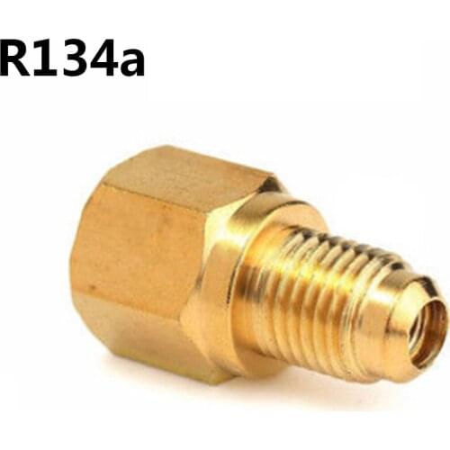 R134A R12 Car Conditioner Adapter Quick Coupling 1/2" ACME Female 1/4" SAE Internal Thread 1/2"external Thread 1/4"Adapter