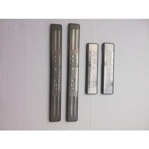 ACCESSORIES FIT FOR 2007 2008 2009 2010 2011 2012 MITSUBISHI OUTLANDER STAINLESS DOOR SILL PLATE TRIM SCUFF PANEL PROTECTOR STEP