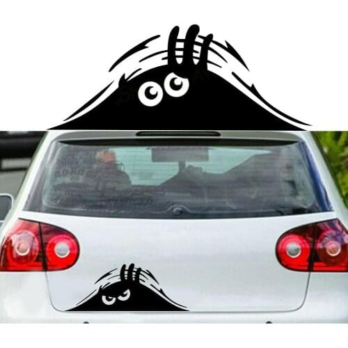 Elf Car Stickers Waterproof Self-adhesive Car decal Anti Scratch Auto Decoration Funny Peeking 3D Big Eyes Sticker Car Styling