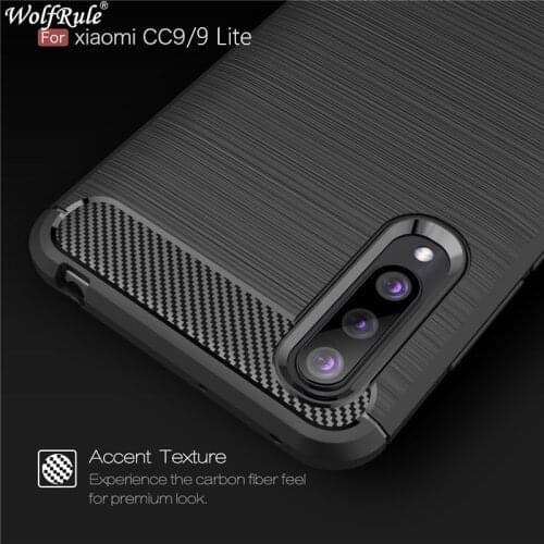 Wolfrule Case For Xiaomi Mi 9 Lite Case Shockproof Bumper Carbon Fiber Cover For Xiaomi Mi 9 Lite Phone Case Cover For Mi 9 Lite