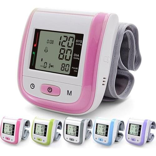 Digital Wrist Tensiometro Digital Blood Pressure Heart Rate Health Monitor Tonometer Automatic Sphygmomanometer BP Cuff Meter