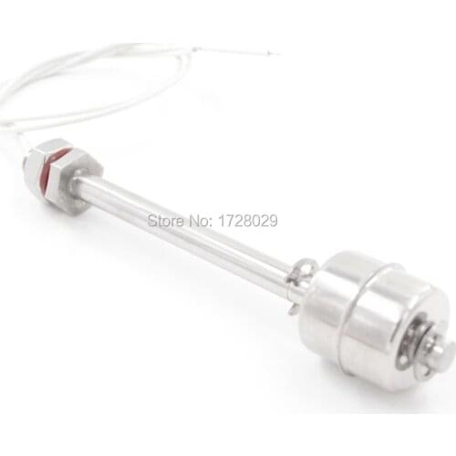 0-220V Single Float Ball 115mm Body Length Stainless Steel Water Level Sensor Switch
