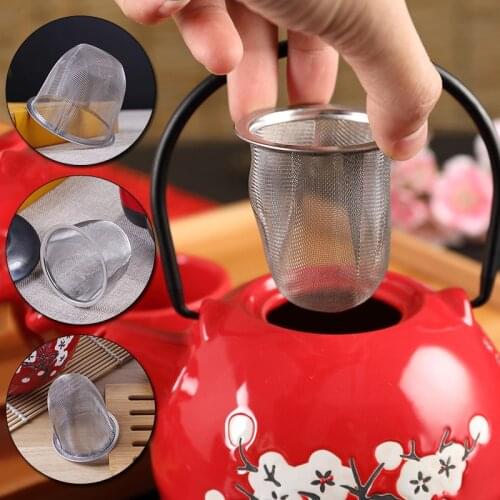 Diameter 5.1-9cm Reusable Stainless Steel Mesh Tea Infuser Strainer Tea Leaf Spice Filter Household Kitchen Teapot Accessories