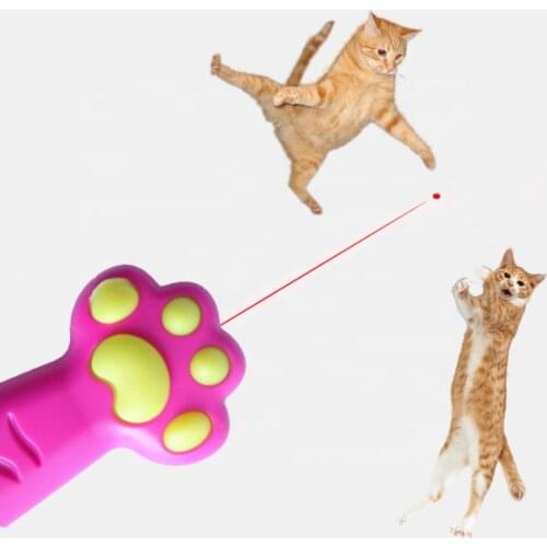 Pet Red Laser Pointer Exercise Interactive Pet Toy New Update USB Charge 3 in 1 Cat Laser Pointer Toy