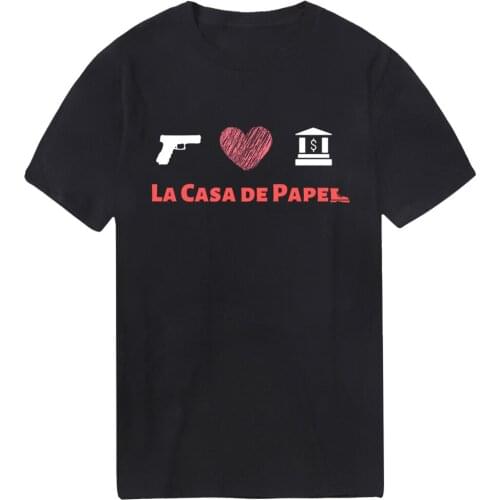 Summer Mens La casa de papel T Shirts O-Neck Cotton Oversize Tshirts Outdoor Military Tees Male Bodybuilding Tops Camiseta Homme