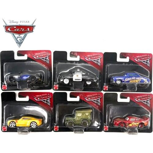Disney Pixar Cars 3 Plastic Car Models New Roles Lightning McQueen Speed Challenge Jackson Storm Car Toy For Children