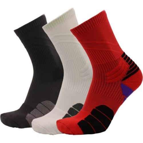 High Quality brand mens terry crew socks solid Elastic cotton sox Professional towel bottom thermal socks Breathable deodorant