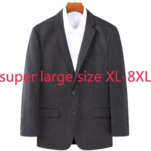 New Arrival Super Large High Quality Men Fashion Casual Coat Autumn Single Breasted Blazers Men Suits Plus Size XL-5XL6XL7XL8XL