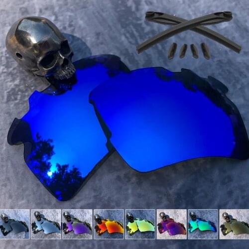 Firtox True Polarized Replacement Lenses and Ear Socks & Nose Pads for-Oakley Flak 2.0 XL Vented Sunglass - Multiple