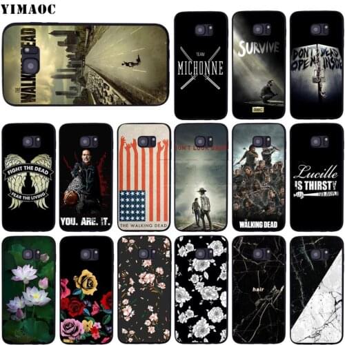 YIMAOC The Walking Dead Case for Samsung Galaxy A7 A8 A9 A10 A20 A30 A40 A50 A70 M10 M20 M30 S10e J6 Plus