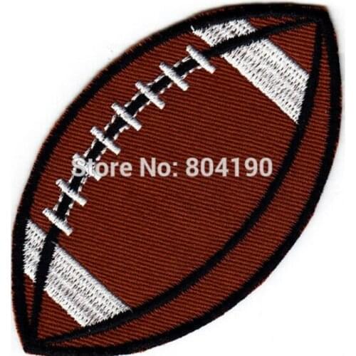 3.5" SPORT BALL Football Logo Iron On Patch jersey Sport Embroidered Iron On Sew On Patch Badge wholesale cheap dropship