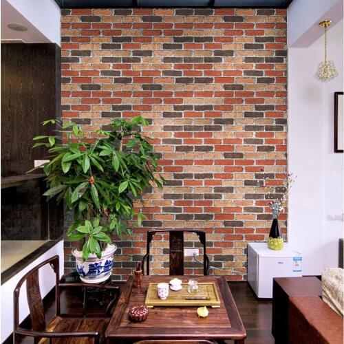 3D Wall Stickers Imitation Brick Stone Waterproof Self-adhesive Wallpaper For Living Room Kitchen TV Backdrop Bedroom Decor 826