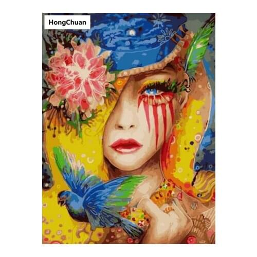 5D beautiful girl DIY square/round diamondpainting cross stitch needlework home decoration mural mosaic diamond embroidery gifts