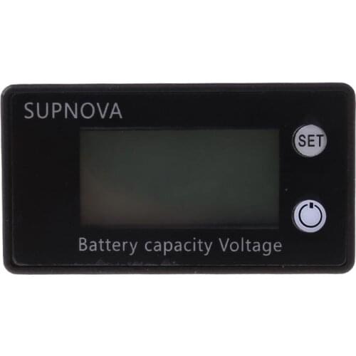 Battery Capacity Indicator DC 8V-100V Lead Acid Lithium LiFePO4 Car Motorcycle Voltmeter Voltage Gauge 12V 24V 48V 72V