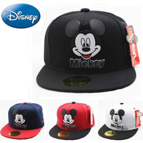 Disney Mickey Ear Kids Hats Baby Girl Boy Accessories Baseball Hip Hop Caps Cartoon Children Sport Adjustable Cap Shipping Free