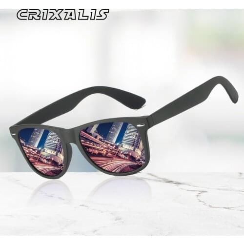 CRIXALIS Classic Polarized Sunglasses Men Women 2020 Luxury Brand Design Fashion Driving Square Mirror Sun Glasses Male UV400