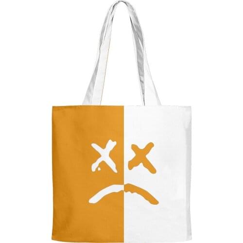 Lil peep Hip Hop Handbags Cloth Canvas Tote Bag Print Shopping Bags Reusable Shoulder Shopper Bags Casual Pacakge