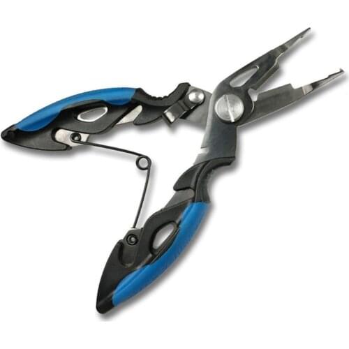 Multi-functional Fishing Scissors Lure Plier Titanium Plating Small Tip Open Loop Bait Accessories New