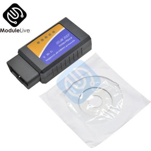 Newest V1.5 V 1.5 ELM327 WIFI Wireless Auto Car Code Reader Interface For Android/iOS OBD2 WIFI ELM 327 Support Multi-language