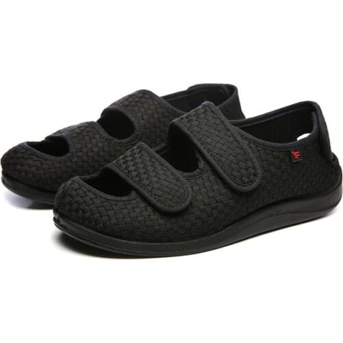 Diabetes Edema shoes Extra Wide width Slippers Adjustable Orthopaedic Fasciitis Easy On Off Closure Shoes swollen feet