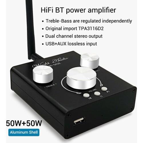 502E 1002E high and low tone audio power amplifier module Bluetooth 5.0 dual channel stereo aluminum shell original TPA3116
