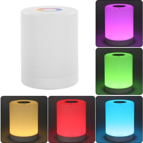 LED Night Lights Innovative Touch Control Induction Dimmer Lamps Smart Bedside Lamp RGB Color Change USB Rechargeable Night Lamp