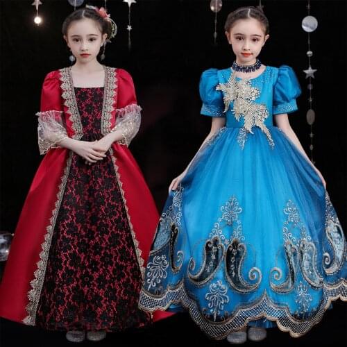 STOCK 19 Styles Of Christmas New European Princess Dress Court Childrens Dress Womens Halloween Can Be Customized 2021 New