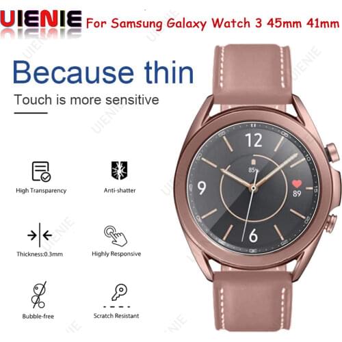 HD Film Tempered Glass Screen Protector For Samsung Galaxy Watch 3 45mm 41mm Smart Watch Accessories For Watch Protective Film