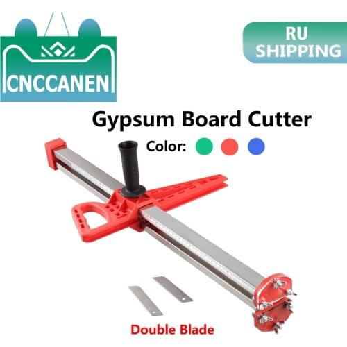 20mm-600mm Manual Portable Gypsum Board Cutter Stainless Steel Hand Push Drywall Cutting Artifact Woodworking Cutting Tool