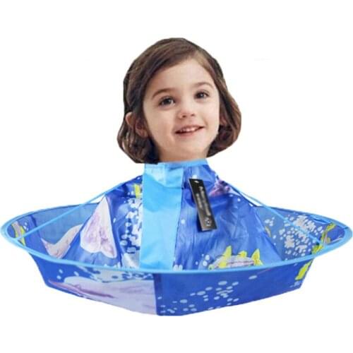 60cm Hair Cutting Capes for Adult/Kids Umbrella Design Waterproof Haircut Apron Barber Capes Keep Hair Off Clothes and Floor