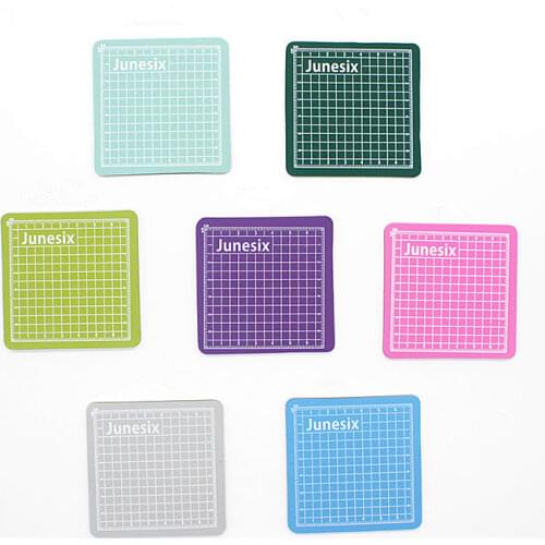 7pcs 8cm PVC Cutting Mat Patchwork Cut Pad Carving Manual Tool Double-sided Self-healing Soft Cutter Board School Office Supply